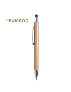 Stylo personnalisé en bambou avec stylet